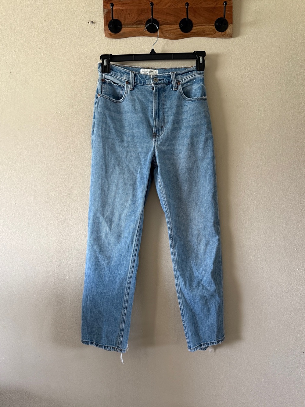 Abercrombie & Fitch The Ankle Straight Leg Ultra High Rise Denim Jeans Size 27